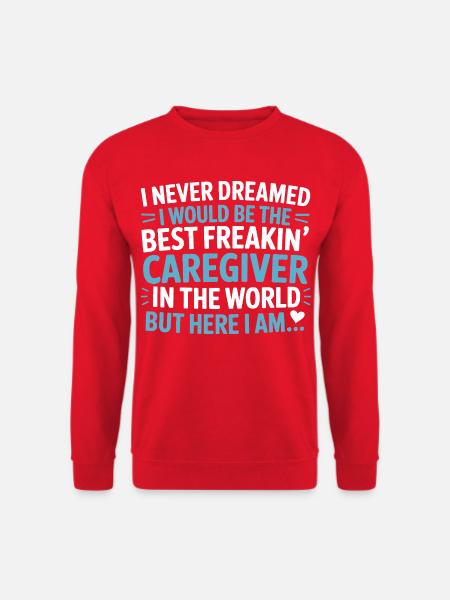 Beste Pflegerin Der Welt Design - Unisex Pullover - Rot