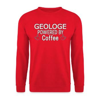 Géologue propulsé par la géologie du café - Sweat-shirt Unisexe - rouge - Devant - Alina (178cm) & Michal (187cm)