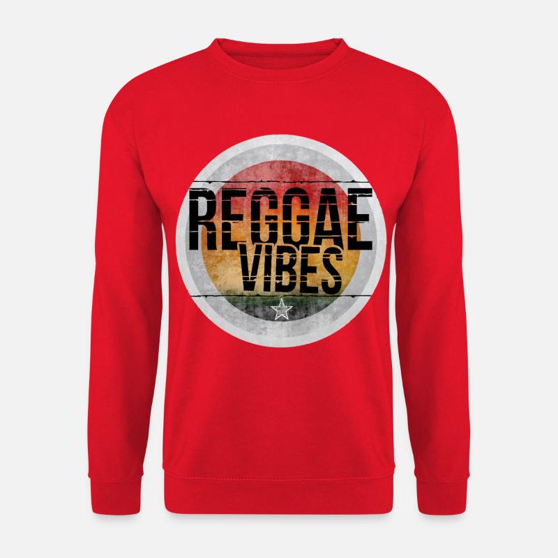 Reggae Vibes Retro Design - Unisex Pullover - Rot
