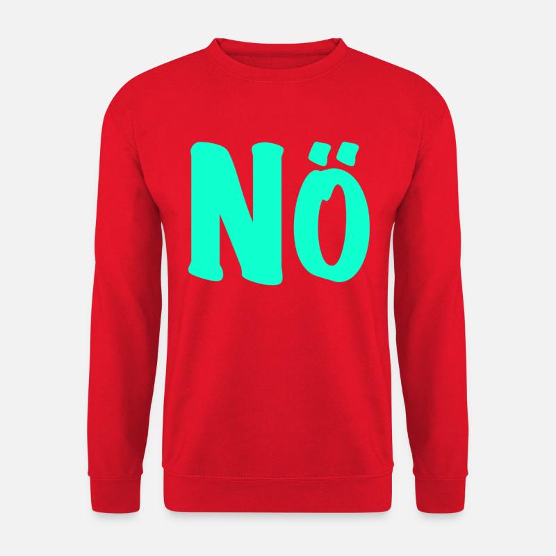 NÖ - null Bock - anti - dagegen - Unisex Pullover - Rot