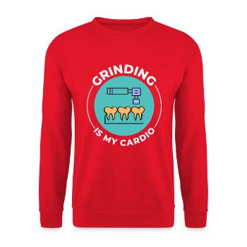 Zahntechniker Handwerkliche Kunst - Unisex Pullover - Rot - Vorne - Alina (178cm) & Michal (187cm)