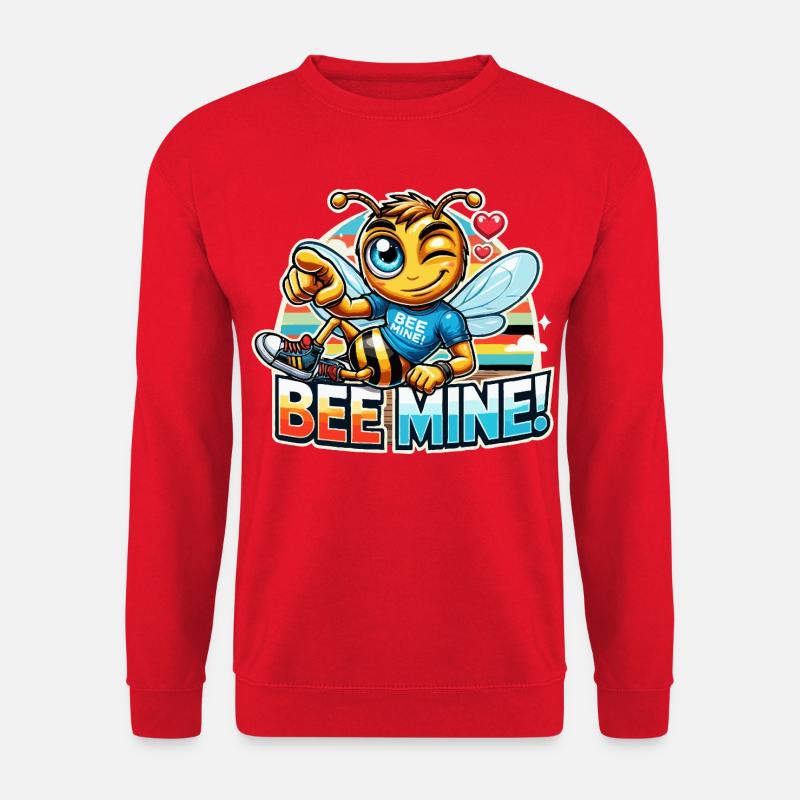 Bee Mine for men - Unisex Sweatshirt - red