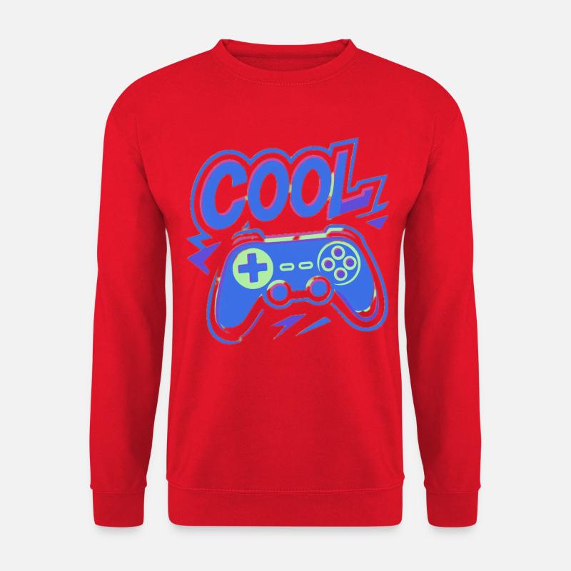 Neon Gaming Controller - Unisex Sweatshirt - red