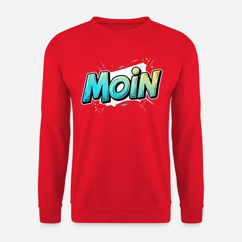 Comic Pop Art Moin Design - Unisex Sweatshirt - red
