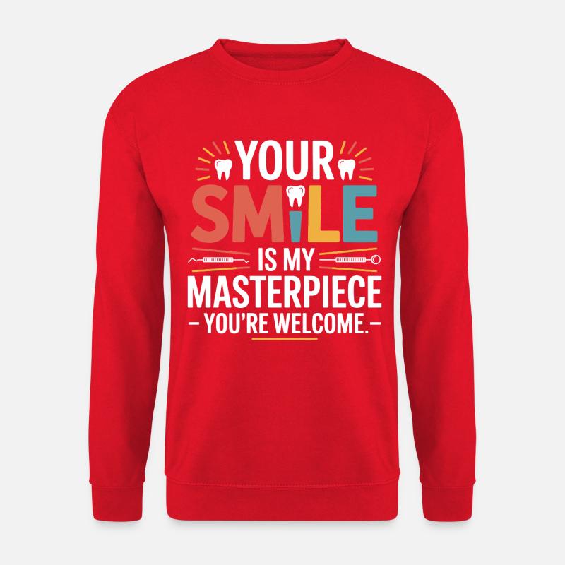 Konstruktion von Zahnbrückentechnikern - Unisex Pullover - Rot
