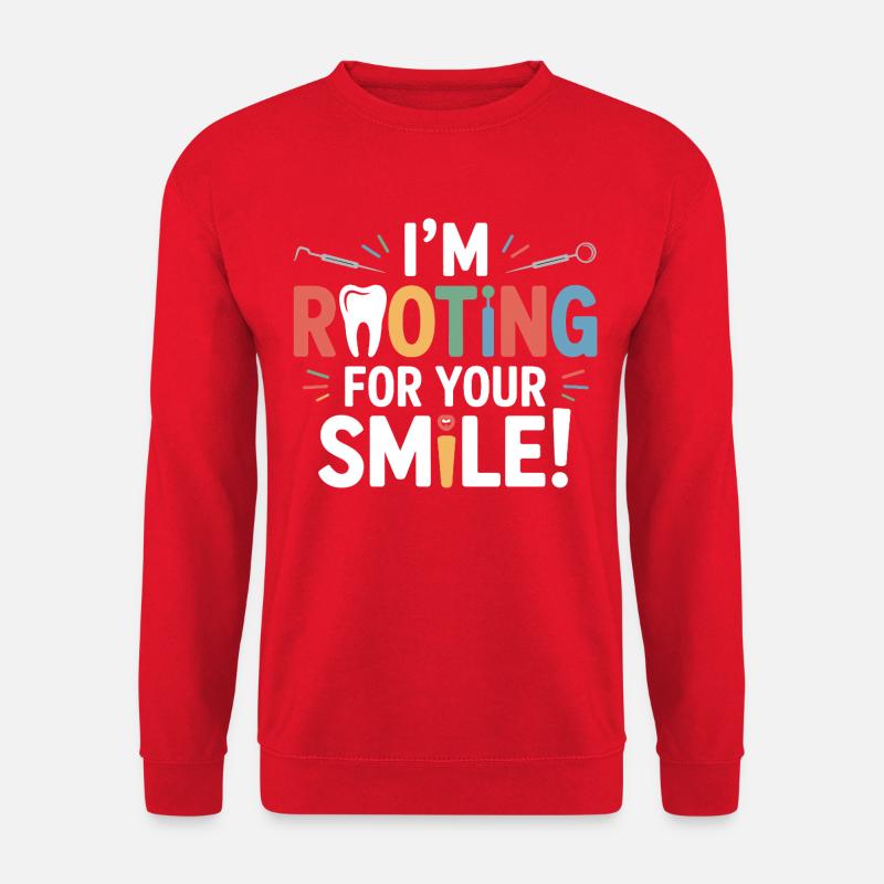  Dental Articulator Tech Design  - Unisex Sweatshirt - red