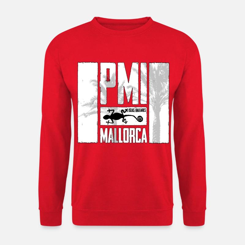 Mallorca PMI palm tree logo - Unisex Sweatshirt - red