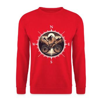 Vélo VTT - Sweat-shirt Unisexe - rouge - Devant - Alina (178cm) & Michal (187cm)