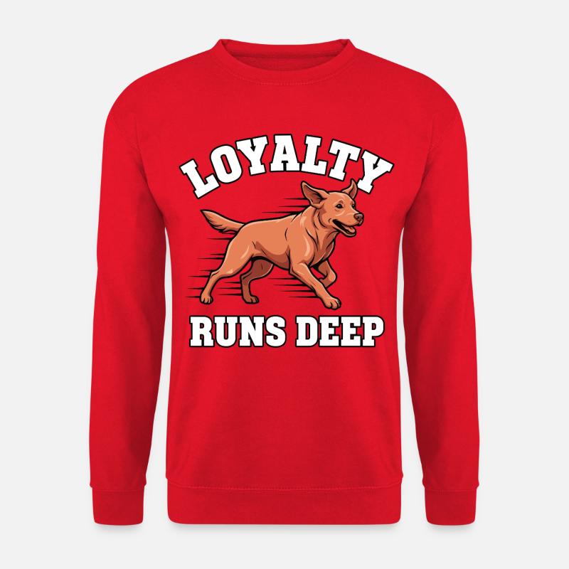 Loyalty runs deep – Foxred Labrador - Unisex Sweatshirt - red