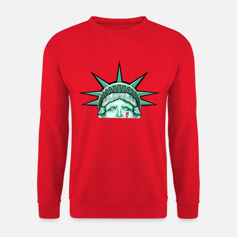Liberty Mint PopArt Herz - Unisex Pullover - Rot