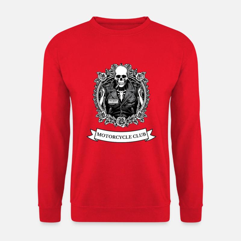 MOTORRADCLUB001 - Unisex Pullover - Rot