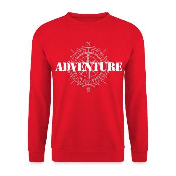 Aventure - Sweat-shirt Unisexe - rouge - Devant - Alina (178cm) & Michal (187cm)