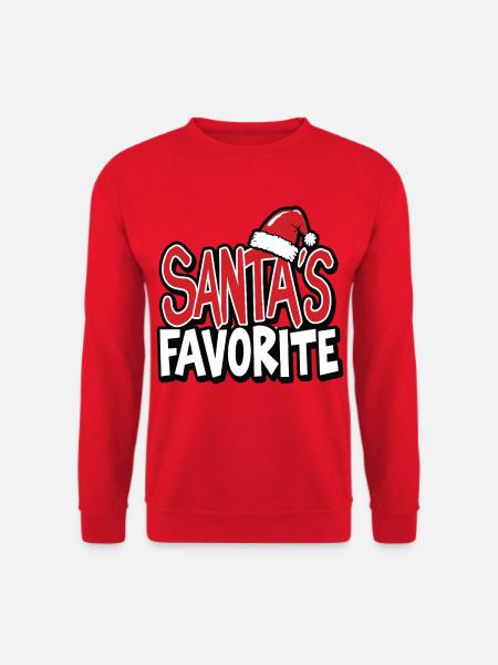 Santa's Favorite – Liebling des Weihnachtsmanns - Unisex Sweatshirt - red