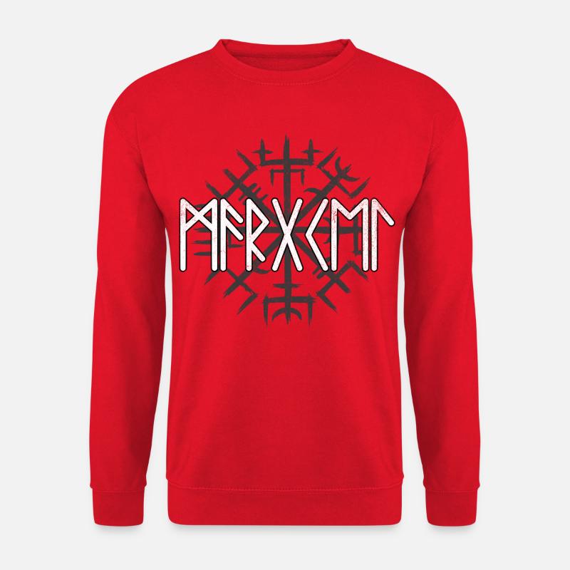 Vegvisir Runen Kompass - Unisex Pullover - Rot