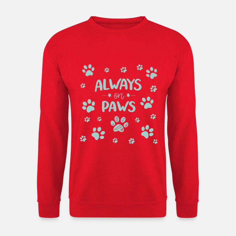 Always on Paws - Unisex Sweatshirt - red