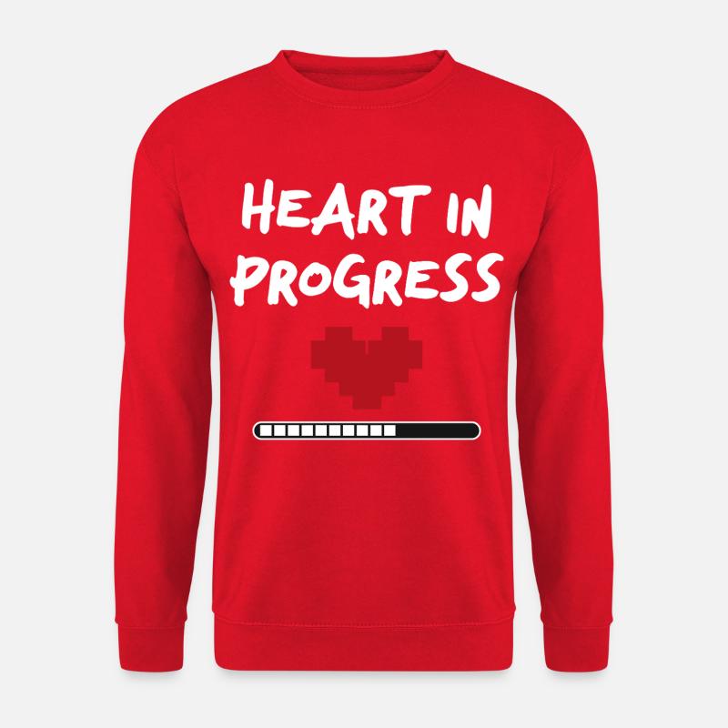 HEART IN PROGRESS Statement - Unisex Pullover - Rot