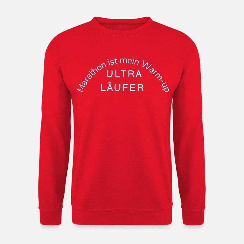 Ultramarathon Motif Statement Funny Uthra Runner - Unisex Sweatshirt - red