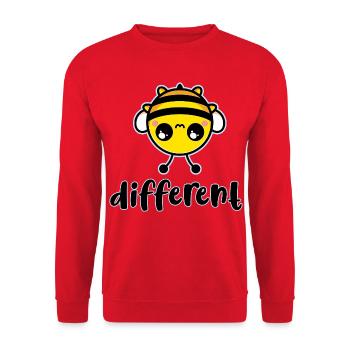 Abeille Différent Personnage Mignon - Sweat-shirt Unisexe - rouge - Devant - Alina (178cm) & Michal (187cm)