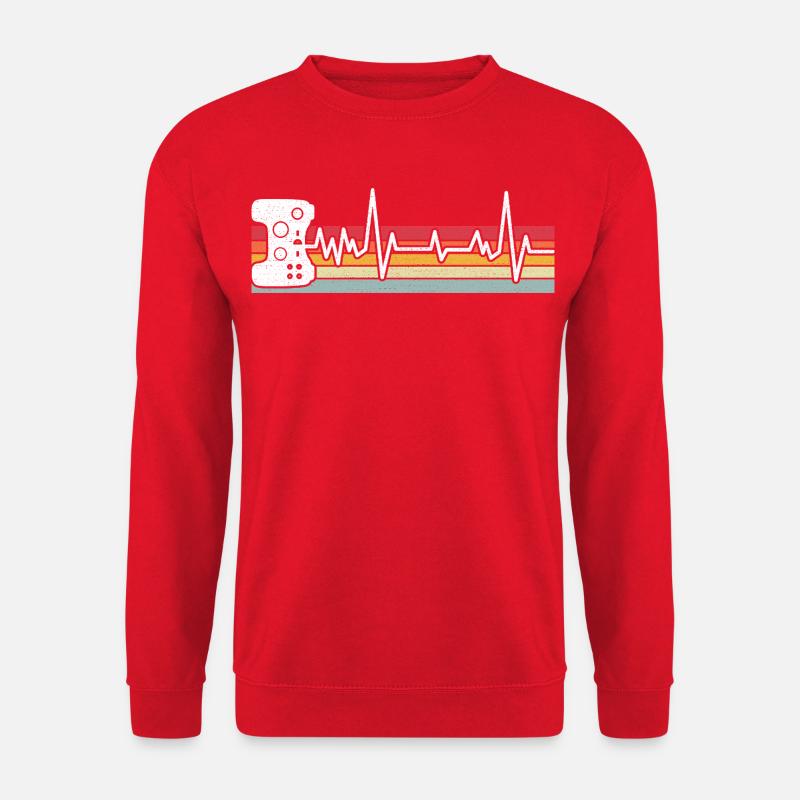 Gamer Game Videospiel Blaubeere Vintage Gaming - Unisex Pullover - Rot