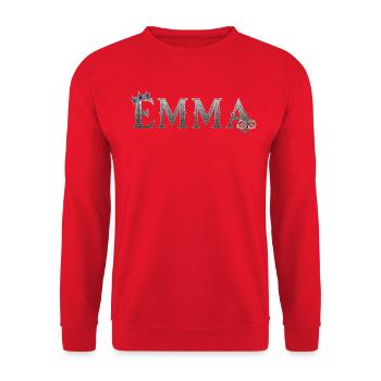 Emma Royale Rose - Unisex Pullover - Rot - Vorne - Alina (178cm) & Michal (187cm)