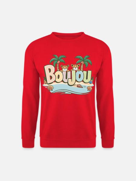 Humor Normandie Boujou Lokaler Ausdruck Geschenk - Unisex Pullover - Rot