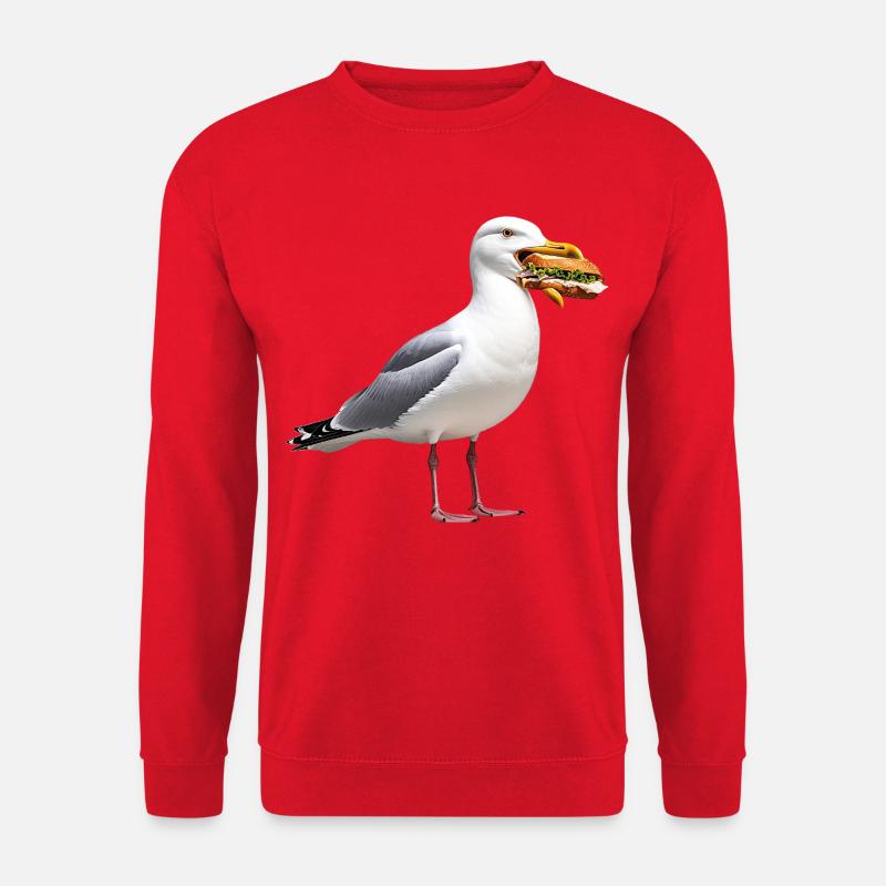 Herrgull-with-Fish Rolls - Unisex Sweatshirt - red