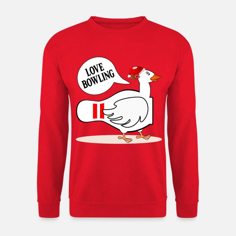 Liebe Bowling Gans - Unisex Pullover - Rot