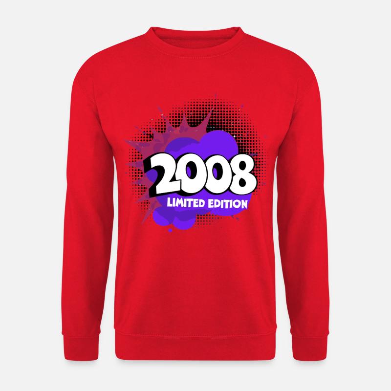 2008 Limitierte Edition 18. volljährig volljährige - Unisex Pullover - Rot