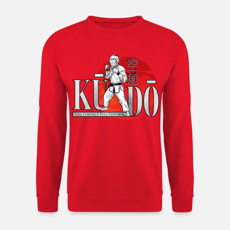 Kudo-Kämpfer-Stehendes-Design - Unisex Pullover - Rot
