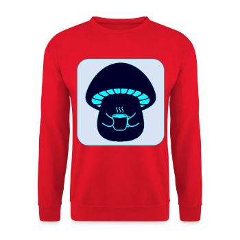 PILZE SAMMELN - TEE - Unisex Pullover - Rot - Vorne - Alina (178cm) & Michal (187cm)