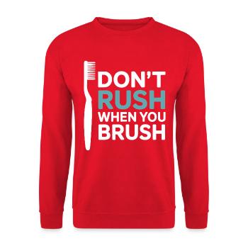 Travaux dentaires de précision Art mécanique - Sweat-shirt Unisexe - rouge - Devant - Alina (178cm) & Michal (187cm)