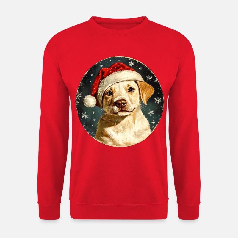 Weihnachtsmann Collie - Unisex Pullover - Rot