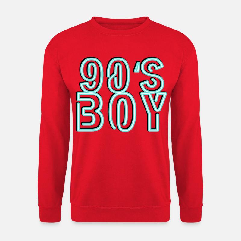 90er  - Unisex Pullover - Rot