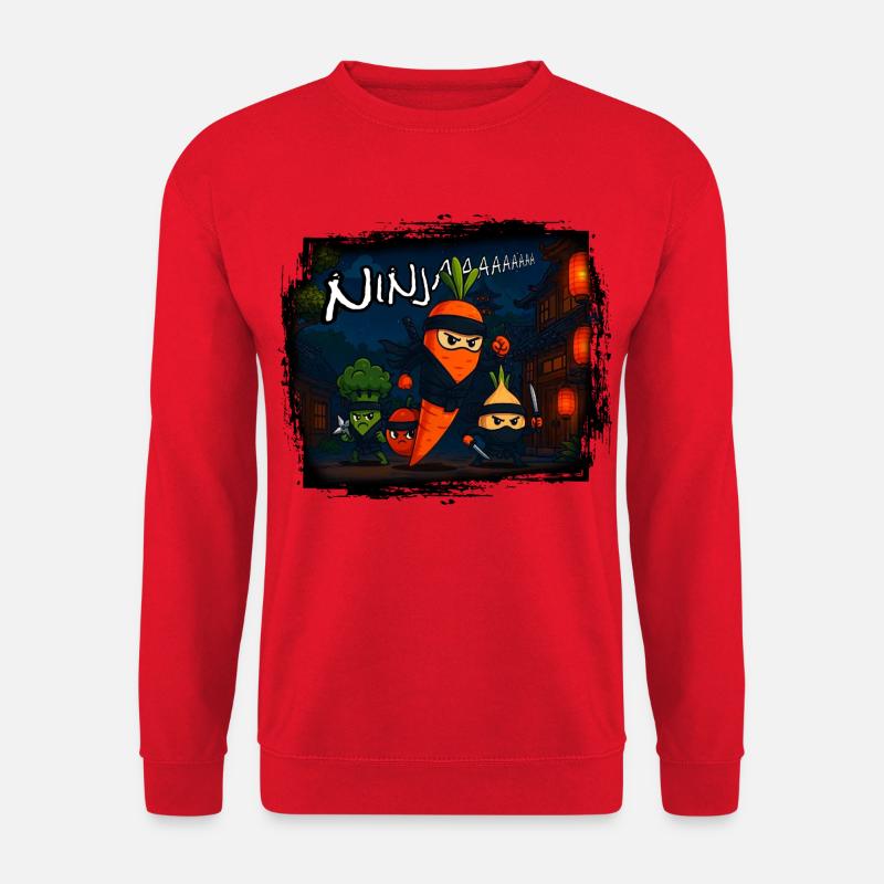 Carrot Ninja - Unisex Pullover - Rot