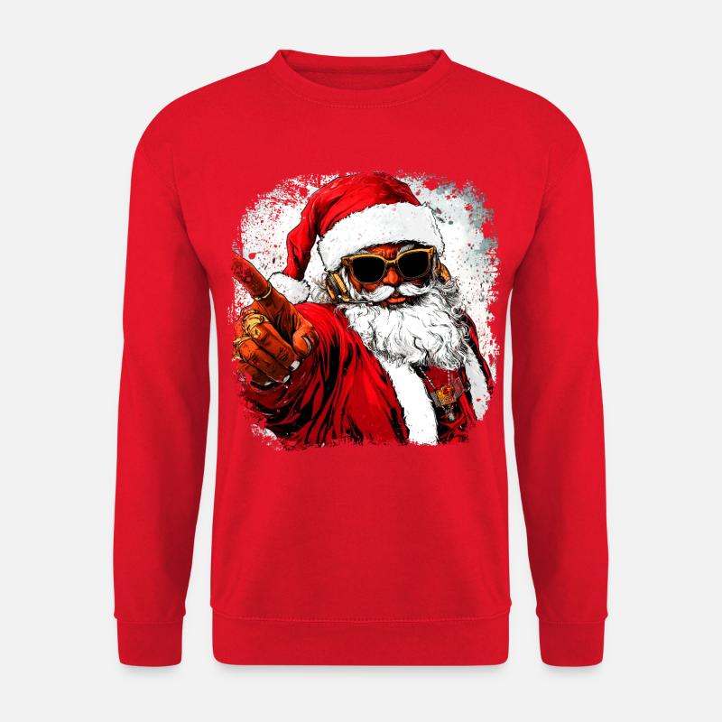 Weihnachtsmann Hip Hop - Unisex Pullover - Rot