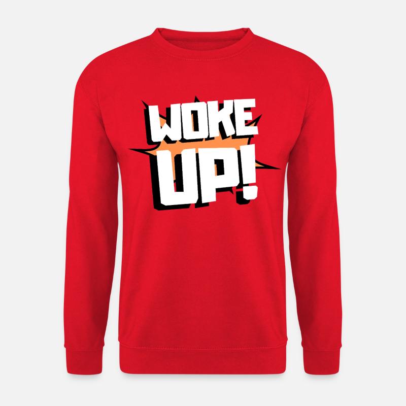 Woke up - Unisex Pullover - Rot