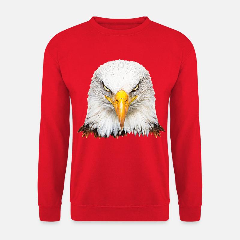 Bald eagle - Unisex Sweatshirt - red