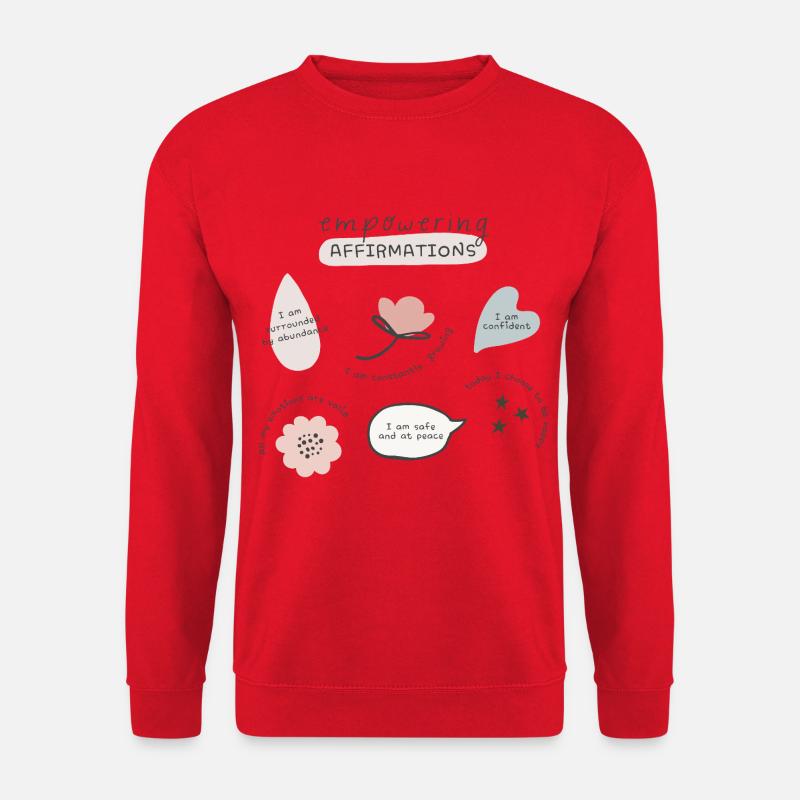 Empowering Affirmations - Unisex Pullover - Rot