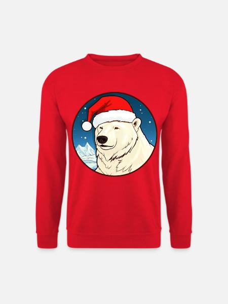 Weihnachten Eisbären - Unisex Pullover - Rot