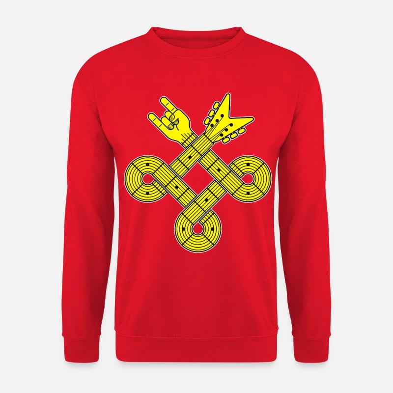 Guitar Celtic Knot - Unisex Pullover - Rot