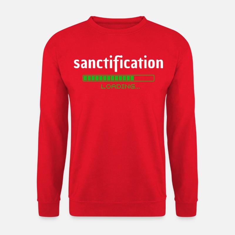 Sanctification - Heiligung - loading - christlich - Unisex Sweatshirt - red