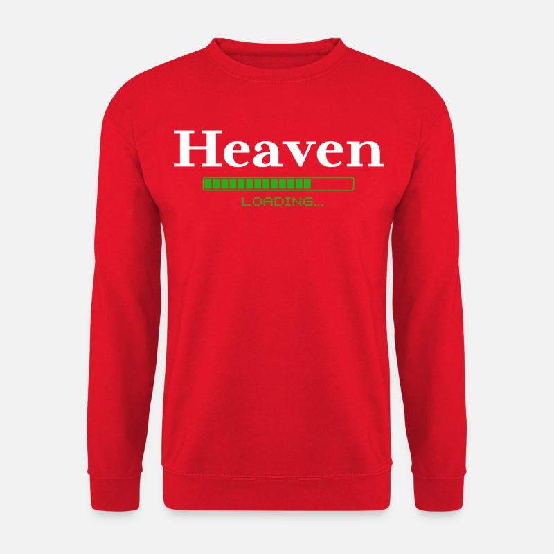 Heaven Loading -  christlich - Unisex Pullover - Rot