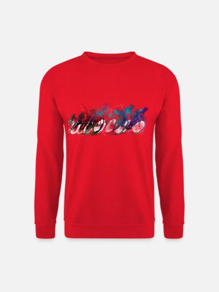 Cycling Bike Sport Kunst #cycling - Unisex Pullover - Rot