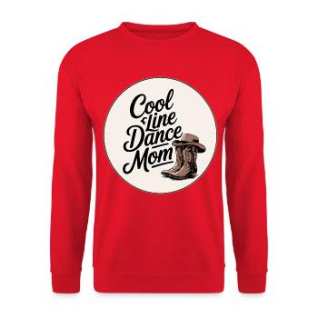 Maman de danse en ligne cool - Sweat-shirt Unisexe - rouge - Devant - Alina (178cm) & Michal (187cm)