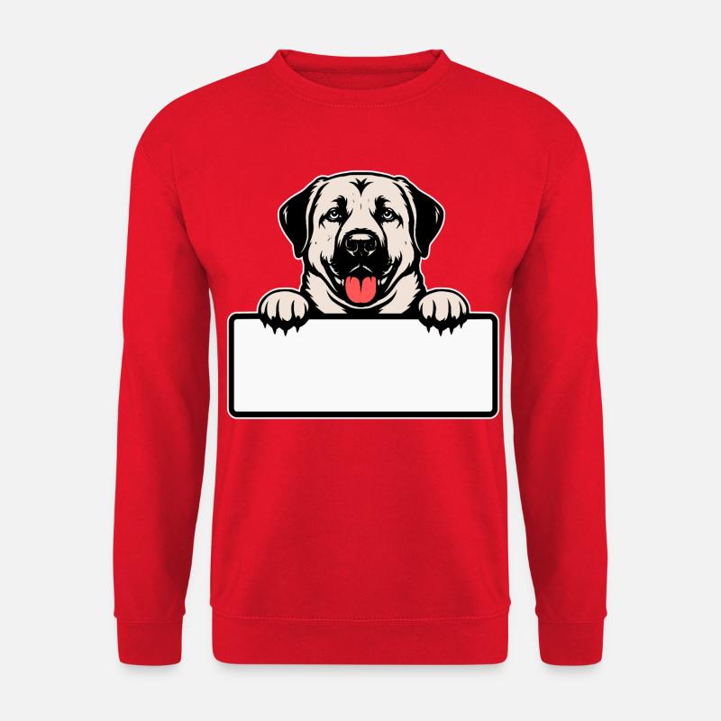 Kangal with shield to personalize - Unisex Sweatshirt - red