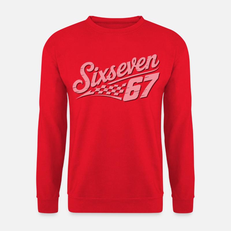 Six Sept Drapeau à damier - Sweat-shirt Unisexe - rouge