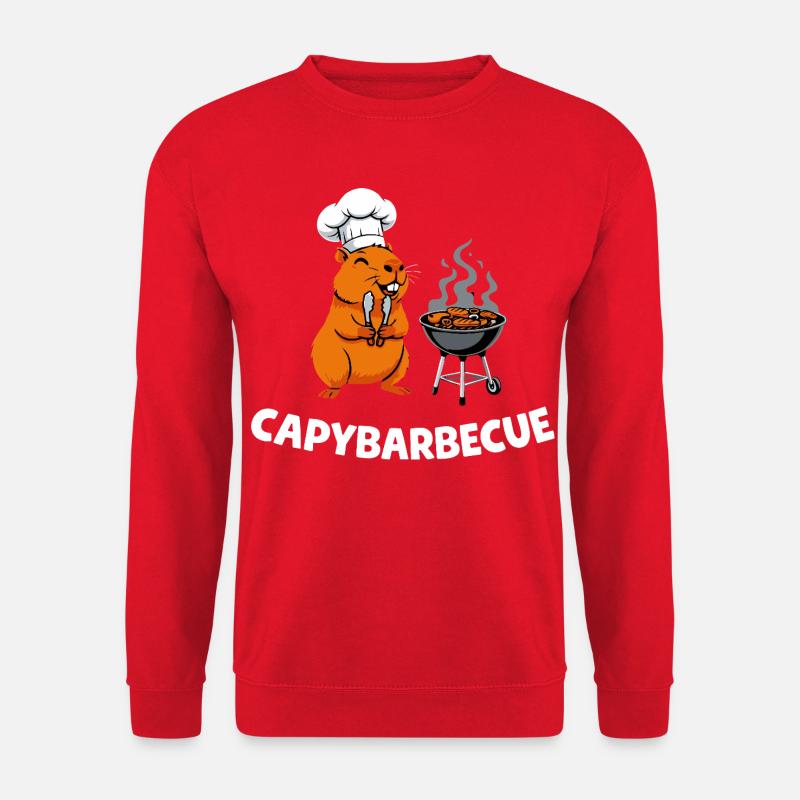 Capybarbecue Grill Master Capybara Chef - Unisex Sweatshirt - red