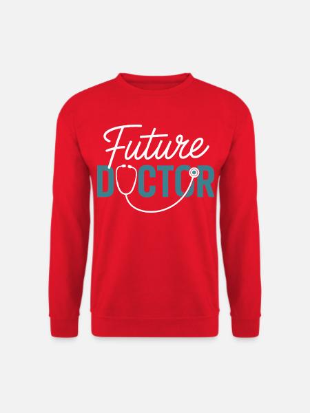 Future Doctor Stethoscope Design - Unisex Sweatshirt - red