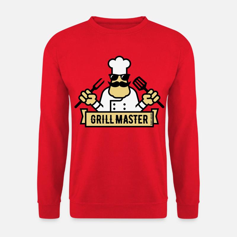 Grill Master (Grilling / Barbecue / BBQ / 3C) - Unisex Sweatshirt - red