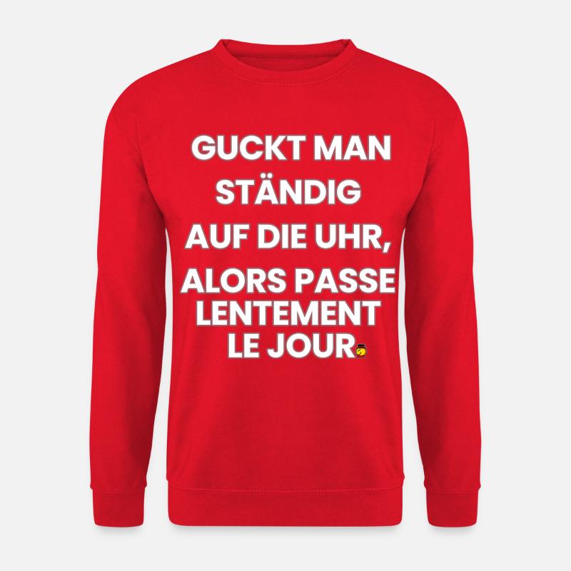 German-French-Rhyme 2 (Ver. A) - Unisex Pullover - Rot